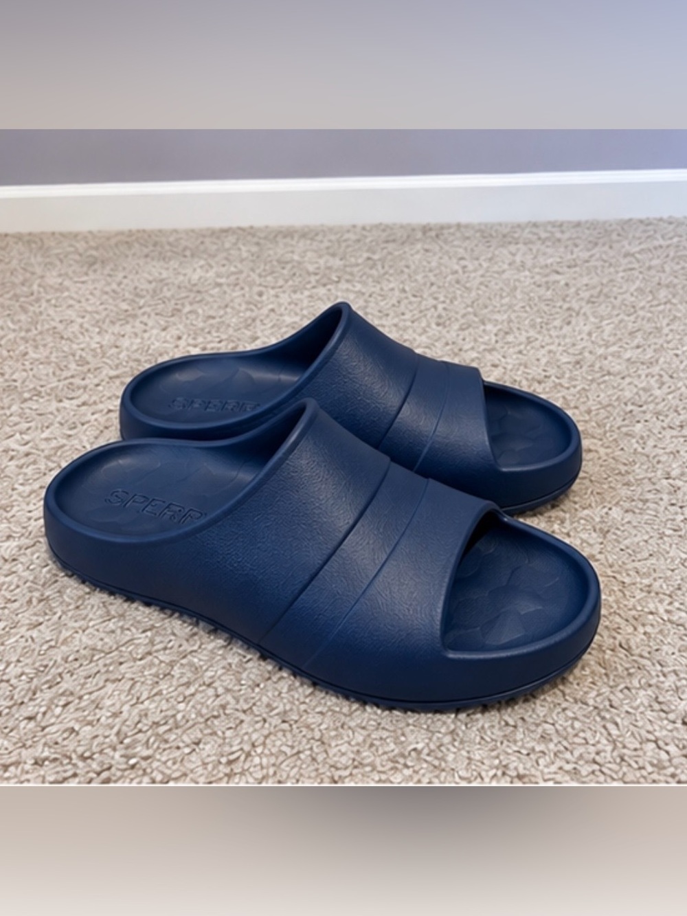 Sperry Float Slide Women’s Size 9 Navy Blue Comfort Sandals New in Box